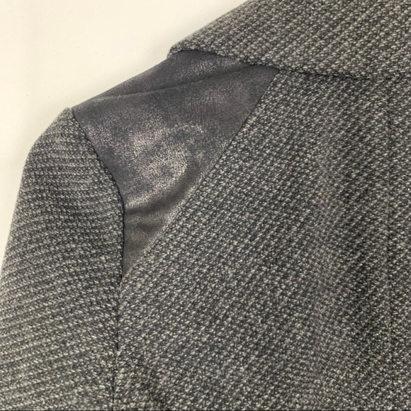 DKNY Jeans Moto Jacket XS Black Dark Grey - Picture 9 of 12